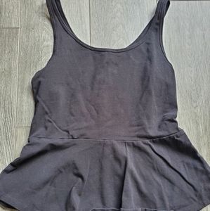 Express black peplum top